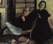 Edgar Degas Henri de Gas and his Niece Lucy oil painting artist